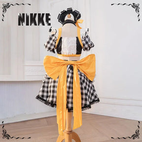 Goddess of Victory: Nikke Modernia Cosplay Marian Costume Sweet maid Lolita dress headband necklace prop Halloween women set