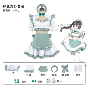 Anime Roshidere Alya Alisa Mikhailovna Kujou Cosplay Maid Costume Wig Yuki Suou Dress Maid Skirt Ayano Kimishima Halloween Women