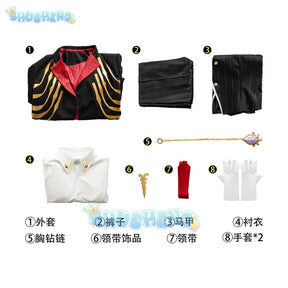 Ifrit Cosplay Game Honkai: Star Rail Costume Handsome Uniform Suit Men Halloween Party Outfit Play Role Clothing New