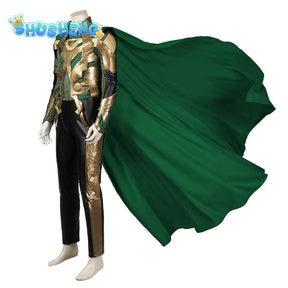 Loki Cosplay 2 Fantasy Battle Suit Super Thor Loki Disguise Costume Accessories Adult Men Roleplay Fantasia Outfits Male