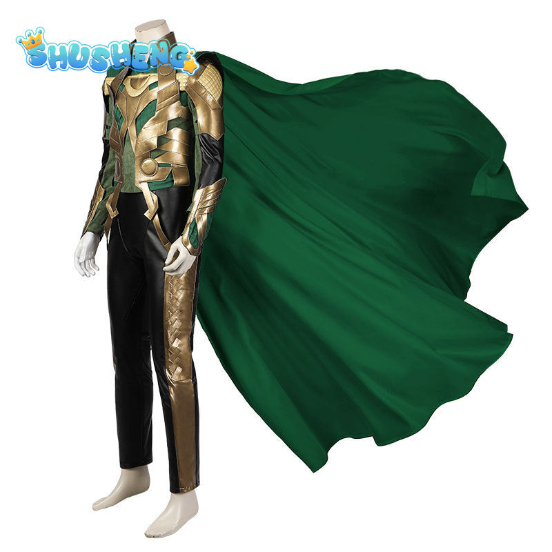 Loki Cosplay 2 Fantasy Battle Suit Super Thor Loki Disguise Costume Accessories Adult Men Roleplay Fantasia Outfits Male