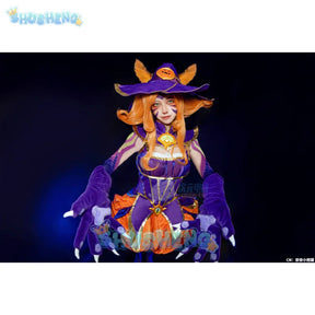 Game Lol Neeko Cosplay Costume Ears, hats, tail，accessories Halloween party funny and cute uniform Neeko Woman Man Set