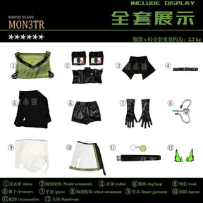 Arknights M3 Mon3tr Kal'tsit‌ Cosplay Costume tAMa-10 Uniform Halloween Carnival Party Christmas Play Role Clothes Clothing