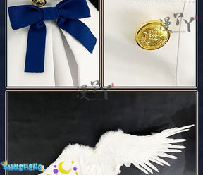 Blue Archive cosplay Misono Mika Cosplay Costumes  Princess Girl Wedding Satin Dress Shawl Headwear Suit Costume