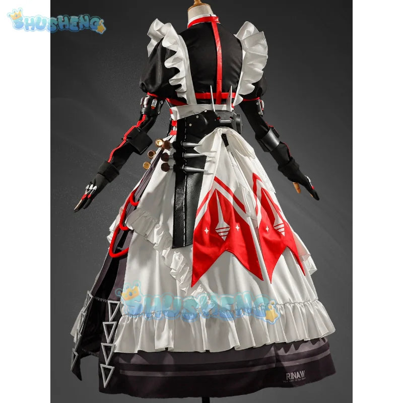 Zenless Zone Zero Alexandrina Sebastiane Rina Cosplay Costume Wig Maid Dress Uniform Victoria Housekeeping Halloween Party Women