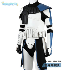 Captain Rex CT-7567 Movie Star Cosplay Costume Helmet shoes gloves waist bag prop set Halloween men women fantasy New uniform