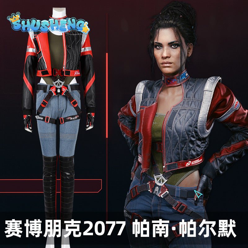 New Game Panam Palmer Punk Cosplay Costume Shirt Pants Coat Belts Boots To Choose Fancy Set Custom Made