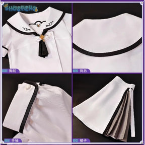 Summer Pockets Naruse Shiroha Sorakado Ao Cosplay Costume Halloween Sweet JK Dress Hair Accessories Socks Top Uniform Woman Set