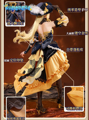 Game Cosplay Series:Genshin Impact-Navia Caspar Cosplay Costume Shoes Wig full set Shushengcos