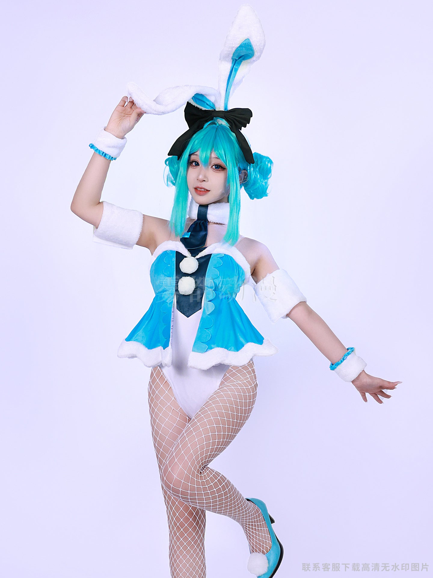 Hatsune Bunny Cave Rabbit Girl Hatsune COS Future Cosplay Anime Costume Set 2024 New Clothing