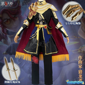 Identity V Frederick Kreiburg Cosplay Costume Composer Dragon Hunter Uniform Suit Halloween Costumes