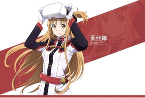 Asuna Cosplay Costume Sword Art Online: Ordinal Uniform Halloween Carnival Party Christmas Play Role Clothes Clothing for Women
