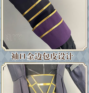 Kagenou Cid Cosplay Costume Anime The Eminence In Shadow Minoru Kageno Black Uniform Shadow Garden Cloak Belt Gloves Outfit