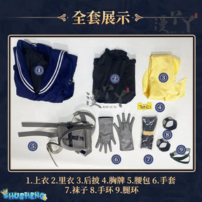 Game Arknights Irene Cosplay Costume Navy Jk Uniform Halloween Carnival Party Play Role Clothes Clothing COSFun