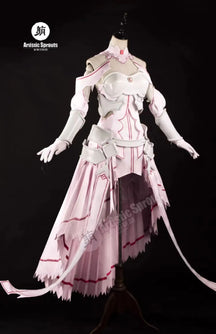Sword Art Online Yūki Asuna Cosplay Yuuki Asuna SAO Costume Women Dress High Quality Uniform Headwear Gloves Armor Halloween Set