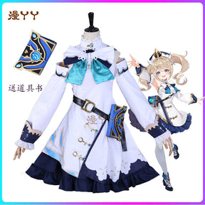 Barbara Cosplay Genshin Impact Costume Adult Carnival Uniform Anime Halloween Party Costumes Masquerade Women Game