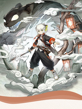Arknights Luo Xiaohei Chinese Style Cosplay Costume Anime Game Party Uniform Halloween Play Role Chinese Culture Theme