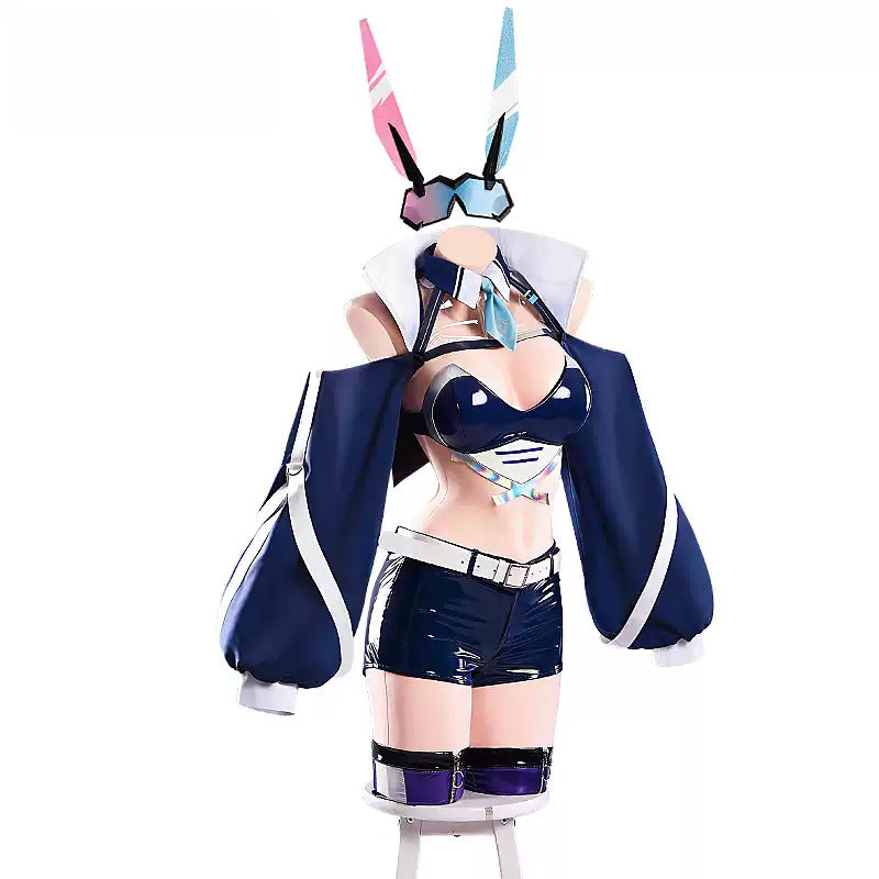 Shusheng-R Game Azur Lane USS New Jersey Racing Suit  Cosplay Costume S-XXL