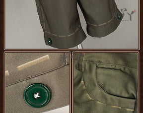 Identity V Florian Brand Fire Investigator Cosplay Costume Leonard Uniform Halloween Carnival Party Christmas Play Role