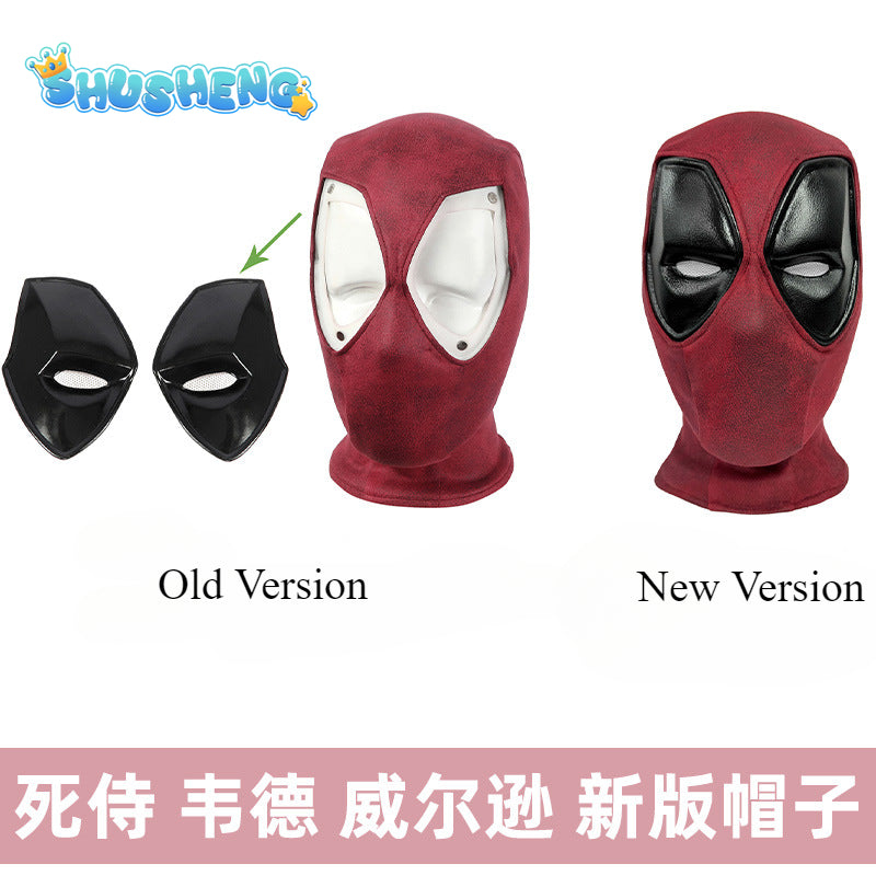 Deluxe Deadpool Cosplay Mask Costume Wade Winston Wilson Roleplay Headgear Halloween Party Carnival Costume Props With Shell