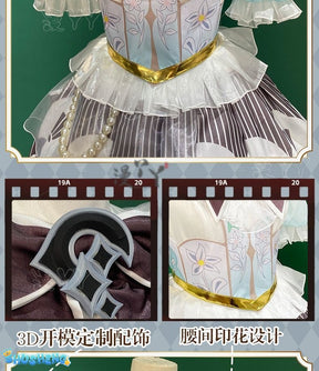 Dolia Cosplay Costume Game Honor of Kings Doria Costume Uniform Dress Headgear Set Duo Liya Role Play Clothing Women Dress