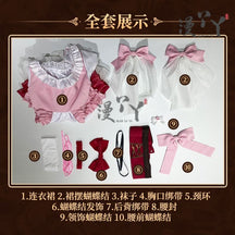 Honkai Impact 3 Cosplay Elysia Blossoming Spring Dress Lolita Cosplay Costume With Bow Game Halloween Costume