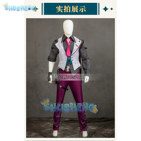 Gallagher Cosplay Game Honkai: Star Rail Costume Fashion Handsome Uniform Suit Halloween Carnival Party Outfit Men XS-3XL