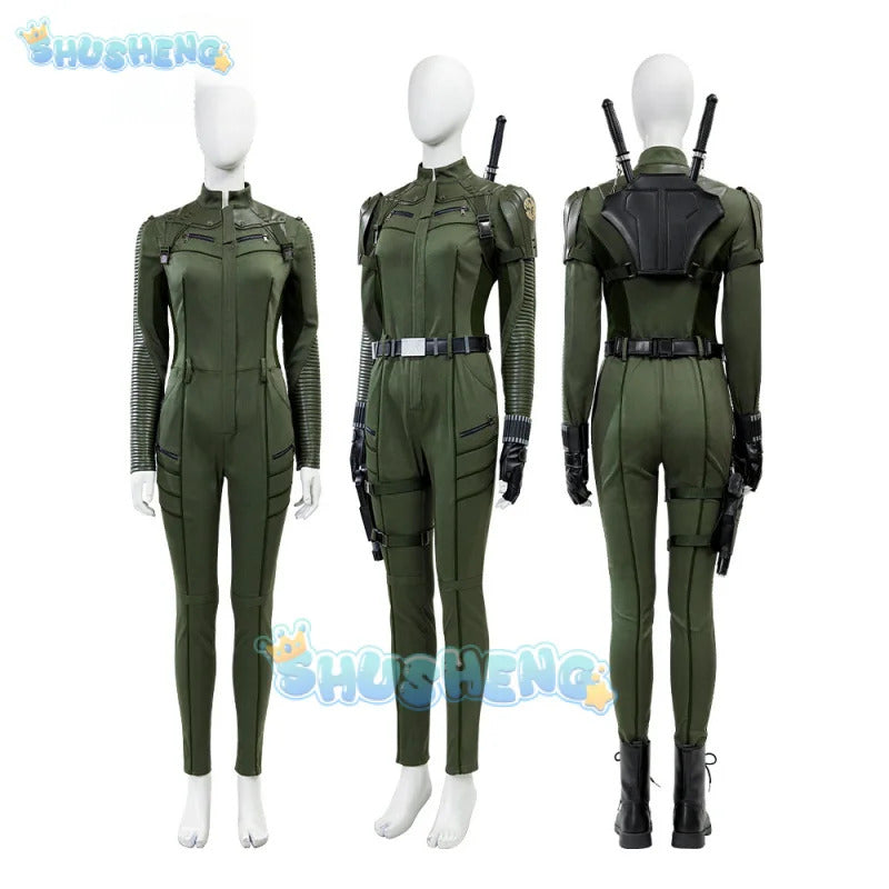 Thunderbolts Black Widow Yelena Cosplay Costume Uniform Halloween Carnival Party Christmas Play Role Clothes Clothing for Women