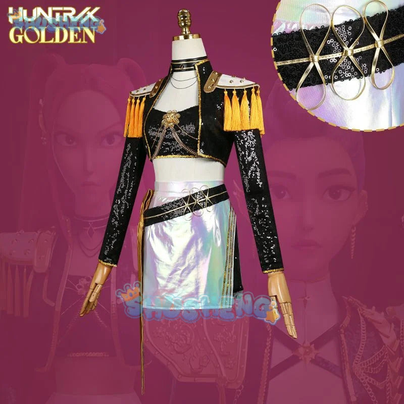 K-Pop: Demon Hunters Mira Cosplay Costume Song Server Uniform Halloween Carnival Party Christmas Play Role Clothes Clothing