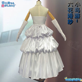 Takanashi Rikka Cosplay Anime Love, Chunibyo & Other Delusions Costume Gorgeous Wedding Dress and Accessories Halloween uniform