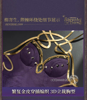 Shusheng-R Game Reverse:1999 Cosplay Druvis III Costume Halloween Carnival New Dress Gloves Props Wig Accessories Set Sexy Women's Uniform