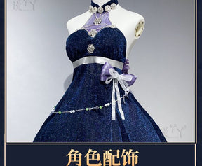 Ayanami Rei Purple Sexy Dress Cosplay Anime NIKKE：The Goddess of Victory Costume Prop Dress Woman Halloween Customized