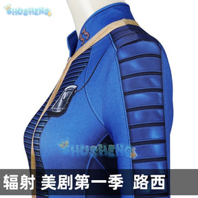 Lucy MacLean Cosplay Costume Fallout Season 1 Vault 33 Female Male Survivor Suit Jumpsuit Uniform Halloween Party Women Men Props