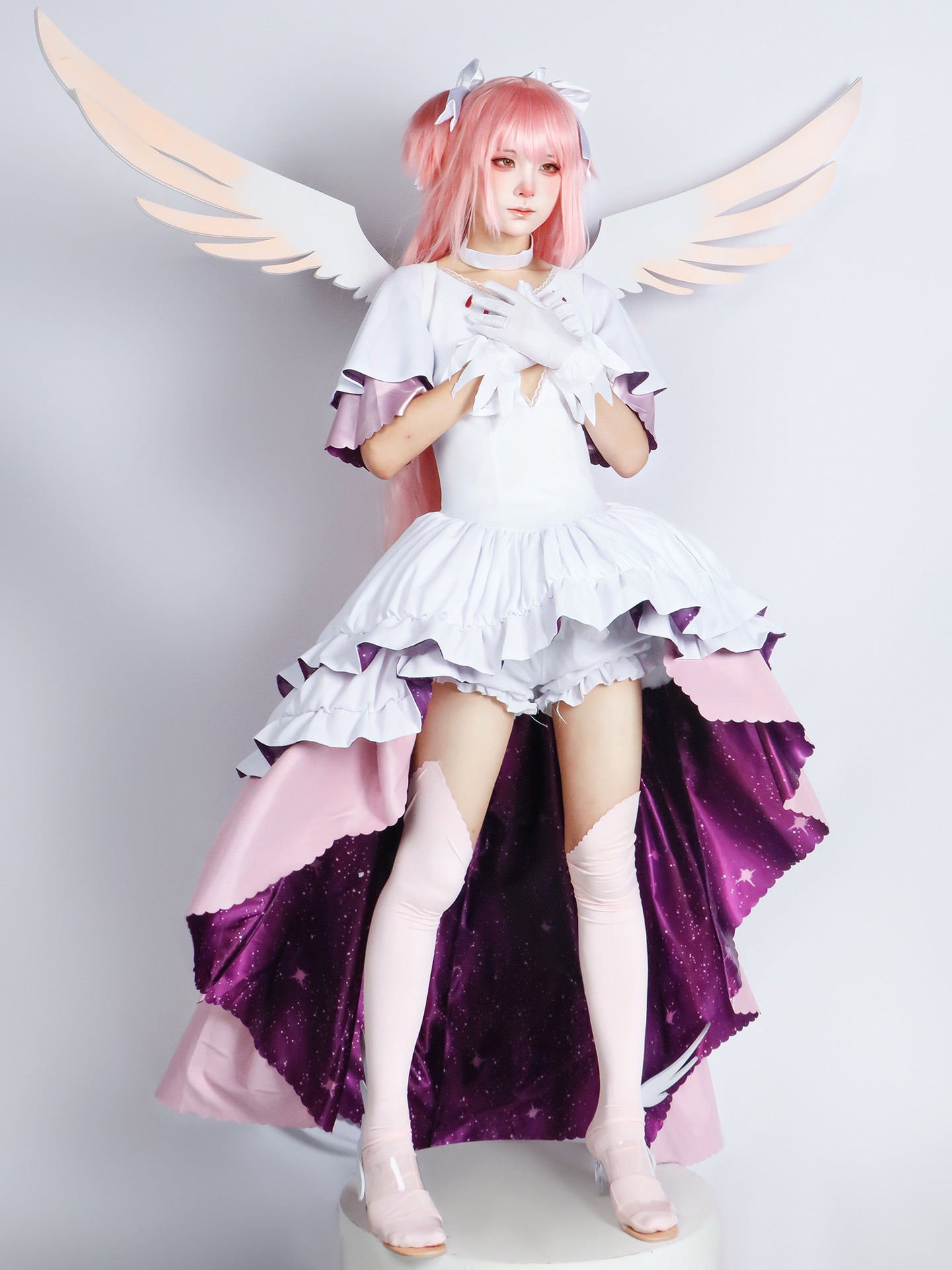 Anime Puella Magi Cosplay Wing Madoka Magica Kaname Madoka Cosplay Costume Women Ultimate Madoka Cosplay Halloween Party Dress