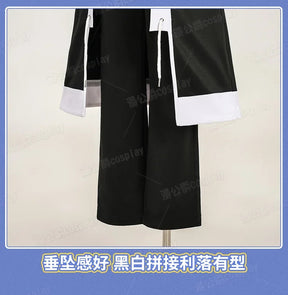 Anime Tougen Anki Shiki Ichinose Cosplay Costume Rasetsu Uniform Black White Coat Jin Kougasaki Rasetsu Academy for Women Men