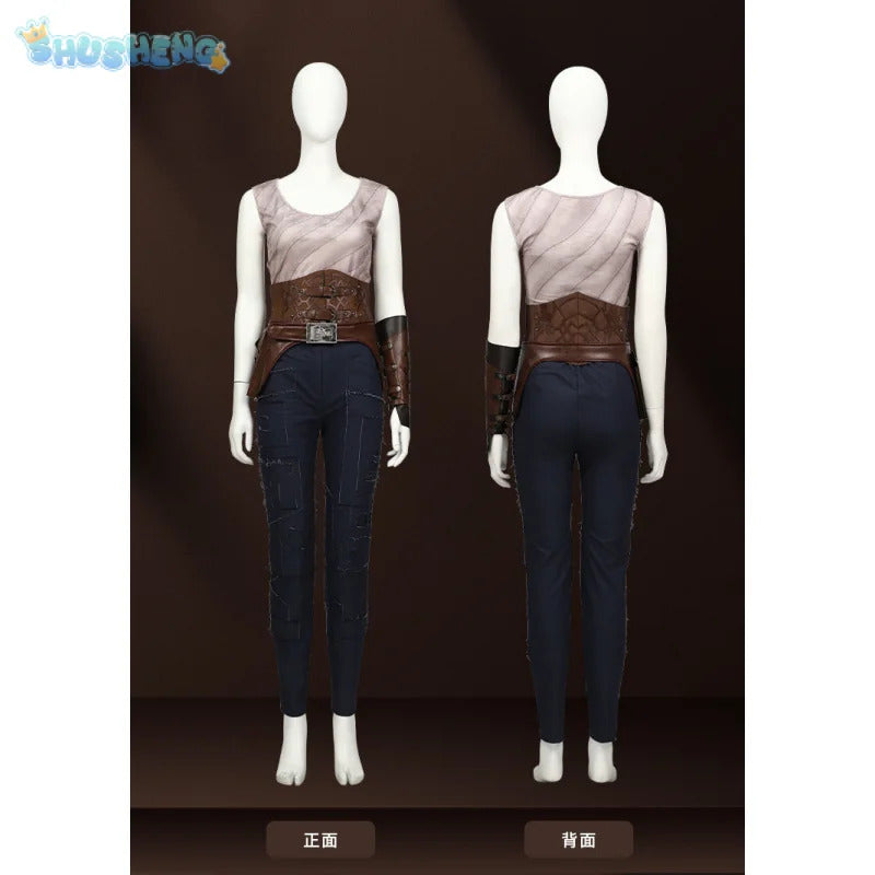 Kora cosplay rebel cos moon Carl Kora costume cloak belt waist cover pants props set Halloween fashion women's fantasy uniform