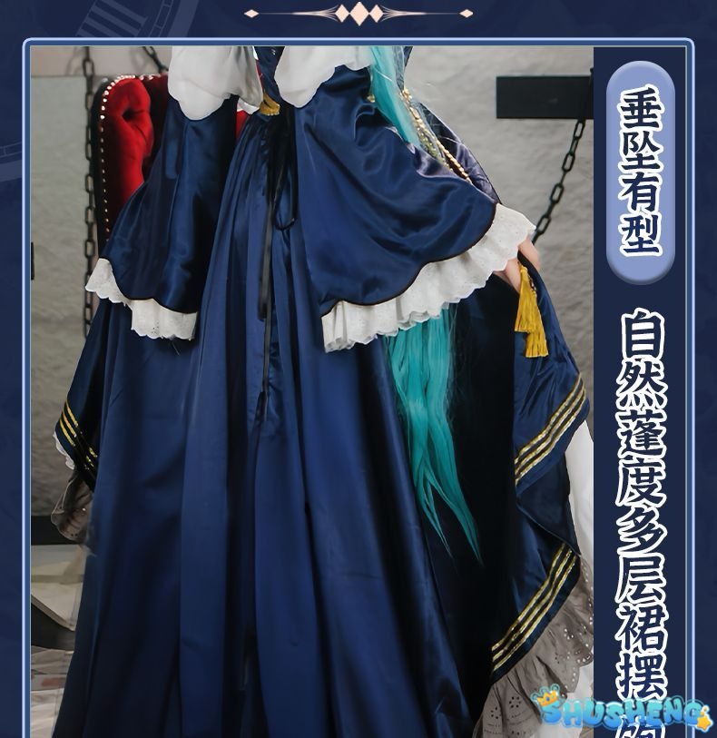 Hatsune Miku Cosplay Costume 39 Party Moon Dress Clothing Accessories Set Anime Carnival Stage Show Magnificent Suit Girl Outfit