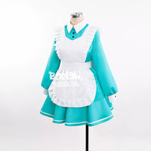 Shusheng-R Miku Cosplay Costume Alice's Maid Dress Full Set Uniform Role Play Halloween Carnival Party Outfit for Women