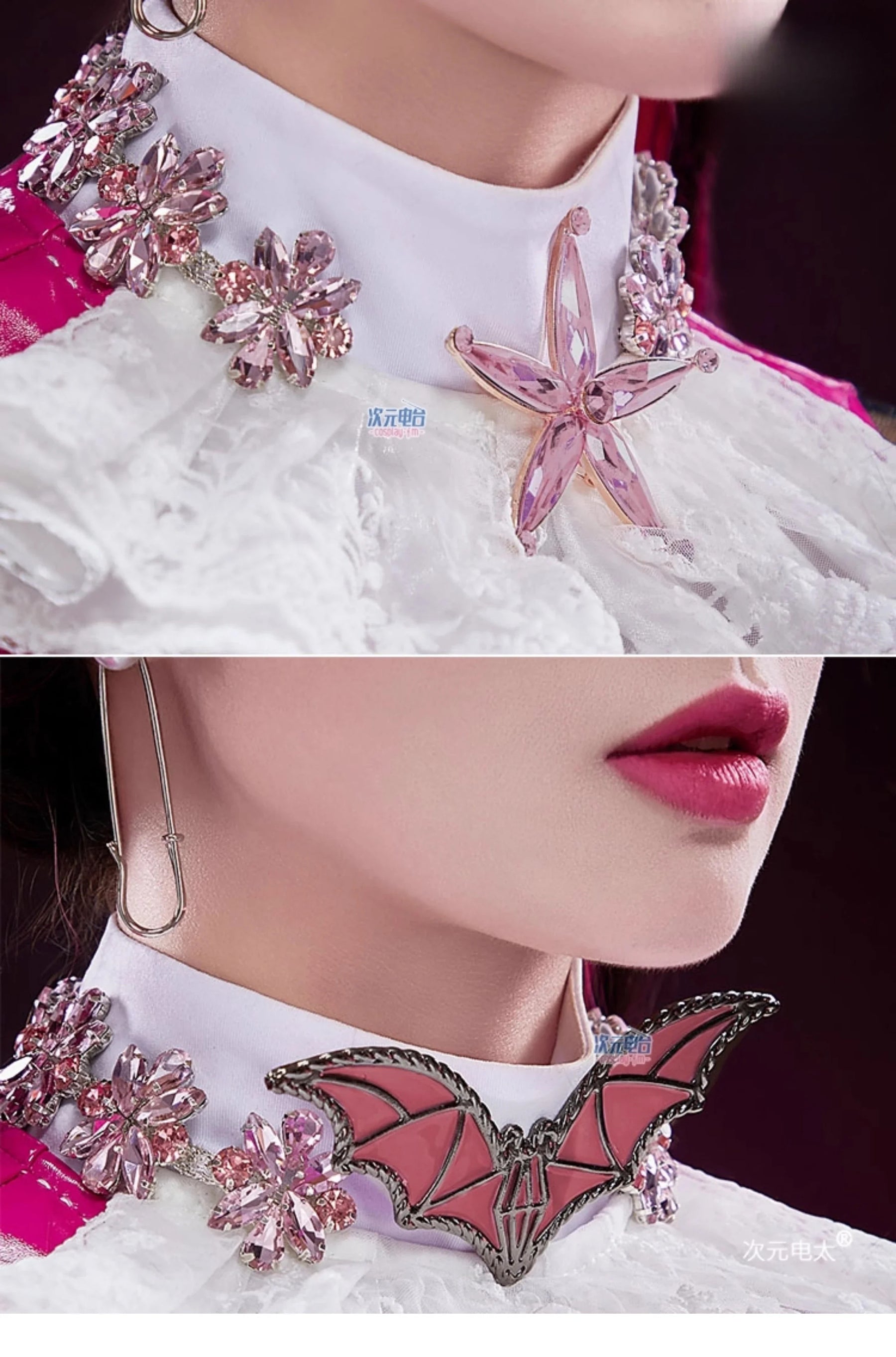 Draculaura  Monster Cos High Cosplay Costume Women's Halloween party fantasy uniform dress props socks brooch earrings new set