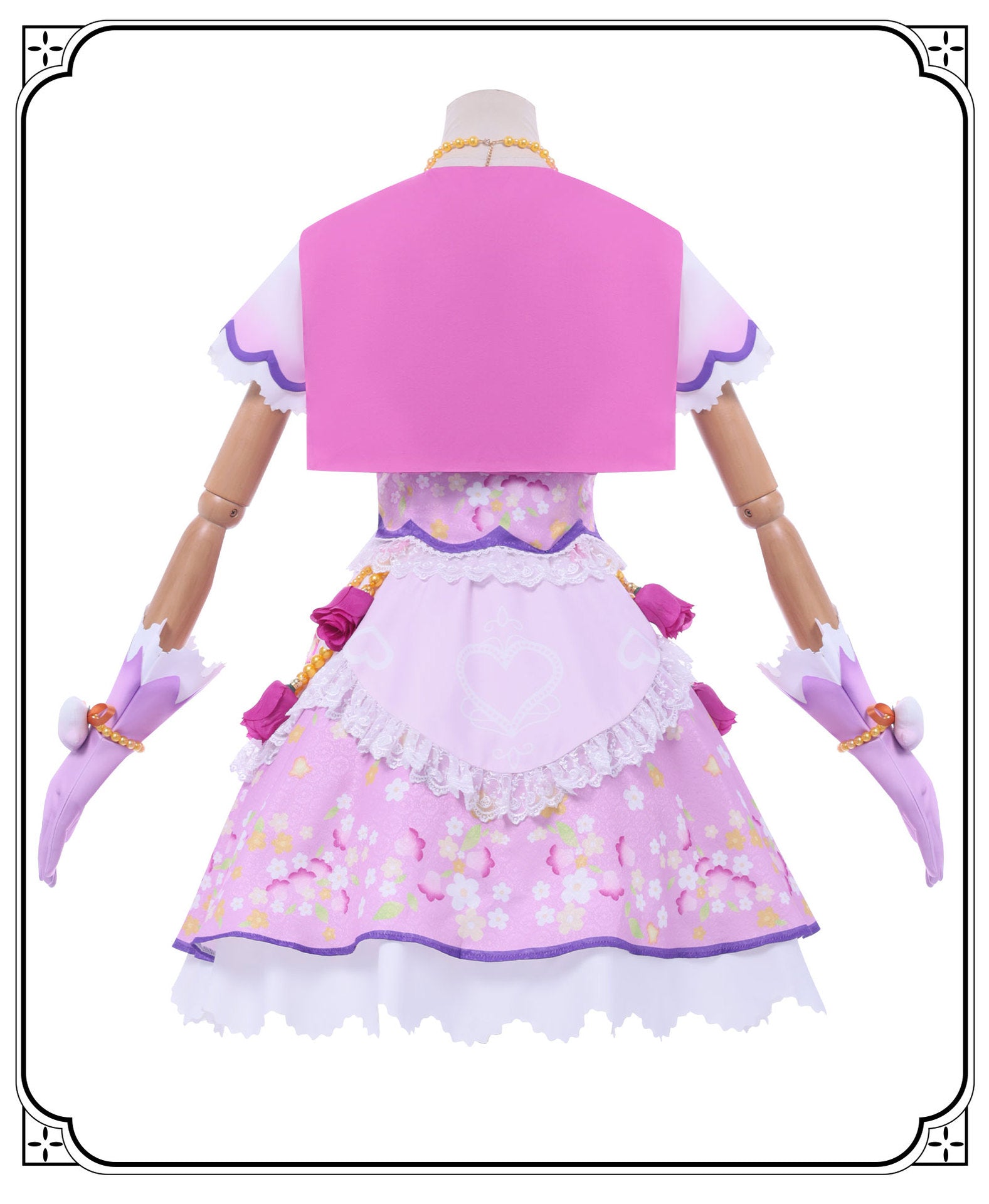 Anime Hoshimiya Ichigo Cosplay Costume Pink Dress Lolita Stage Performance Clothes Role Play Outfit for Women Girls Holiday