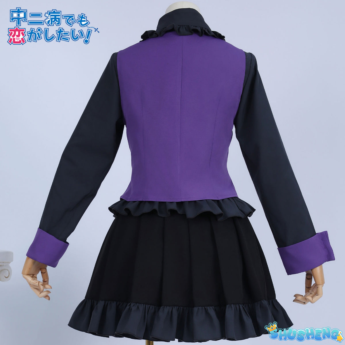 Love, Chunibyo & Other Delusions Takanashi Rikka Cosplay Costume Gothic Dress Halloween sweet girl New uniform