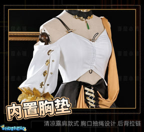 Arknights Muelsyse Walk the Golden Dream Cosplay Costume Girls Anime Game Character Outfit Official Rhodes Island Operator Dress
