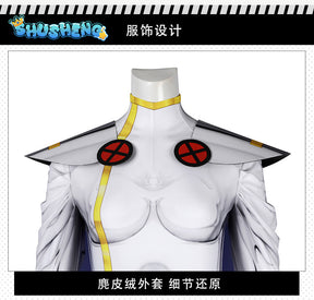 X Men 97 Storm Ororo Munroe Cosplay Costume Halloween Woman Bodysuit Zentai Jumpsuit with Cloak Party