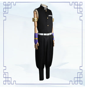 Halloween Demon Slayer c Japanese Anime os Demon Slayer Team Uniform Sound Pillar Yuuzou Tengen cosplay Clothing