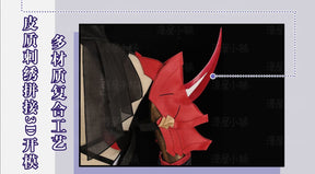 New Anime Honkai Impact 3 Raiden Mei Cosplay Horns Halloween Devil Horns Barrettes Cosplay Hair Clip Headdress Costume Masquerade