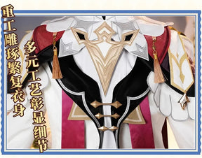 Genshin Impact Dahlia Cosplay Costume New Skins Uniform Hat Goth Vampire Heterochromia Boy Mondstadt Halloween for Women Men