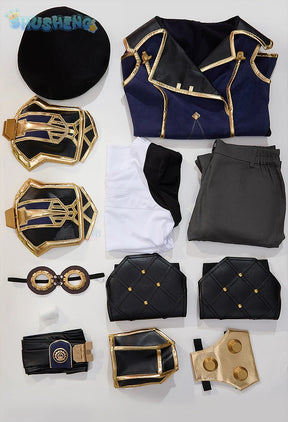 Vi heroine LOL Cosplay Arcane Season 2 costume Party Christmas Fashion Set and Accessories Props Men's and Women's Vi Uniform