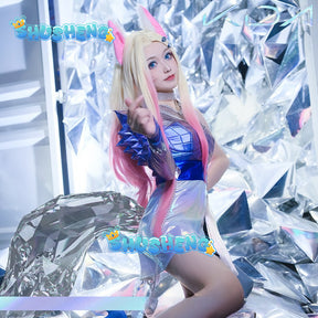 Game LOL  Ahri cosplay sexy  dress Halloween party female cosplay dress