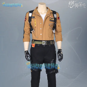 Love and Deepspace Caleb Cosplay Costume Wig Brown Flying Jacket Supersonic Uniforms Halloween Party Women Men Carnival Outfit