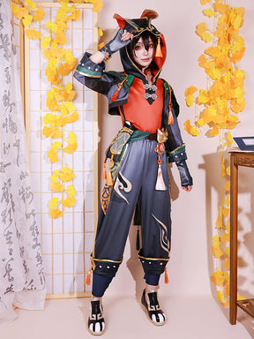 Gaming Cosplay Costume Wig Game Impact Liyue Jiaming Cosplay Outfits for Party Carnival Costumes